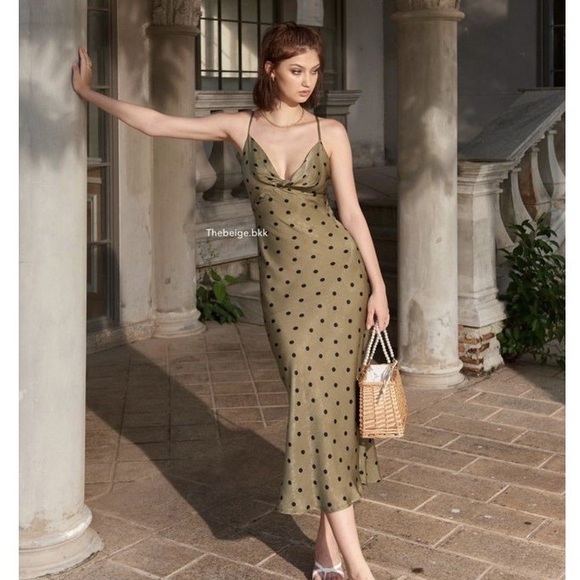 ZARA Polka Dot Slip Dress - Picture 10 of 14